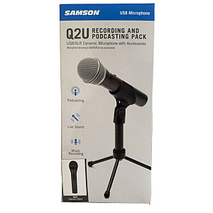 Samson Q2U Recording and Podcasting Pack USB/XLR